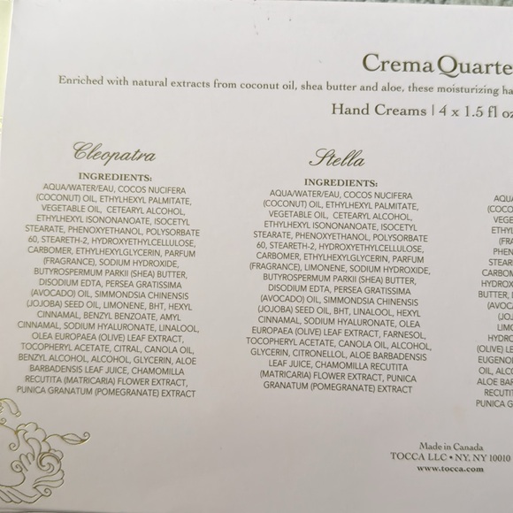 Tocca Hand cream set ( 4 x 1.5 fl oz)Brand new - Picture 3 of 4